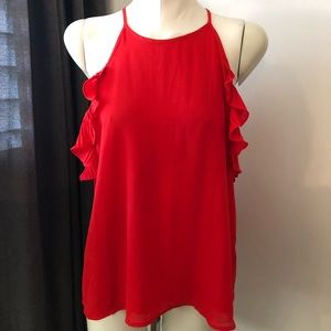 Off shoulder ruffle blouse